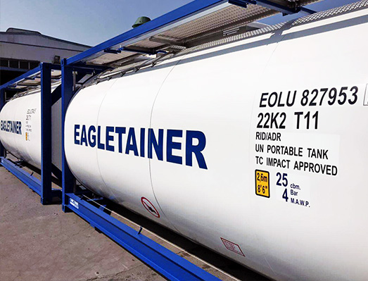 中集罐箱箱體刻字不干膠標(biāo)簽